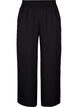 Pantalon ample avec ceinture &eacute;lastique et poches, Noir, Packshot image number 0