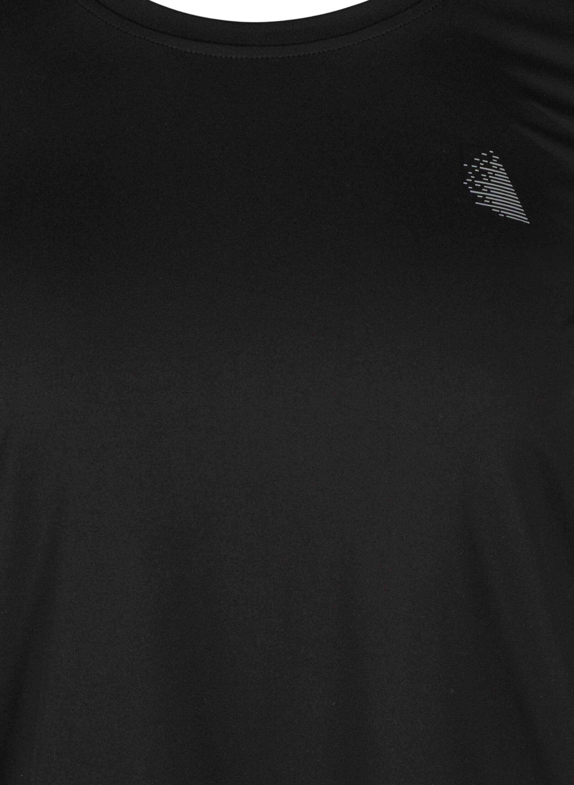 ZizziBlouse d'entra&icirc;nement &agrave; manches 3/4, Noir, Packshot image number 2