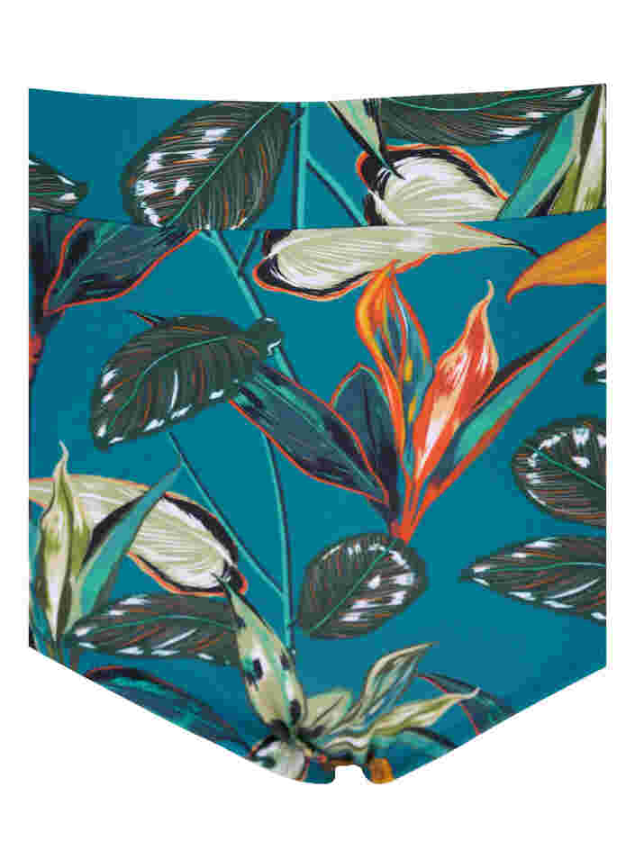 Bas de bikini taille haute avec imprimé, Leaf Print , Packshot image number 2