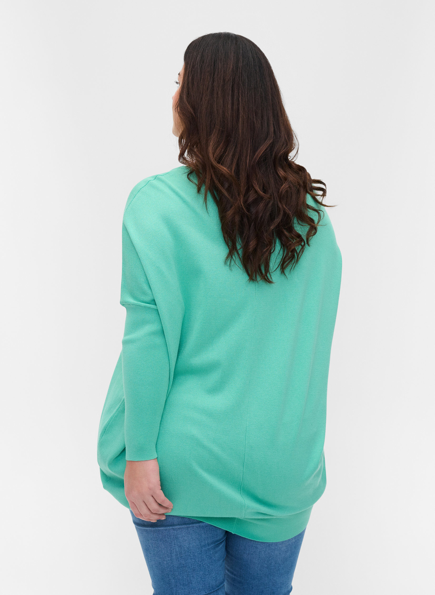 Zizzi Pull-over, Dusty Jade Green, Model image number 1