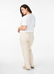 Rekbaar broek van viscose, Beige, Model image number 1