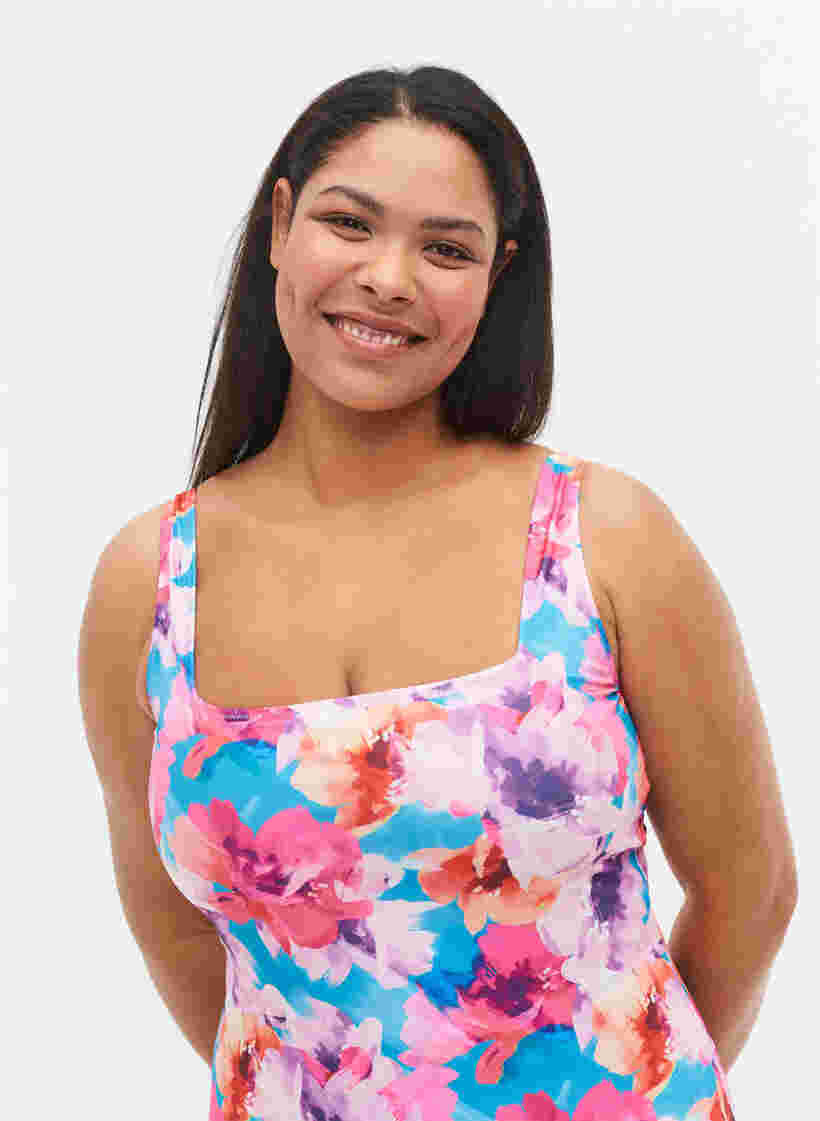 Maillot de bain avec imprimé, Pink Flower, Model image number 2