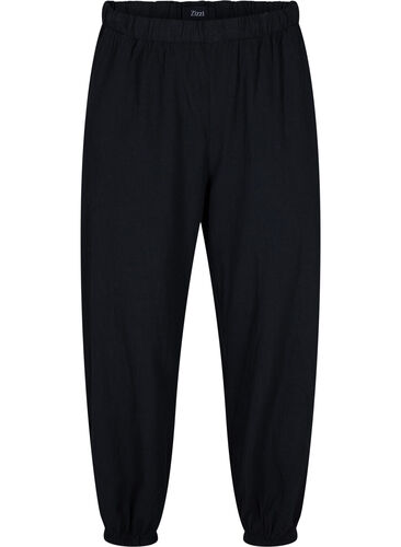Pantalon court en coton, Black, Packshot image number 0