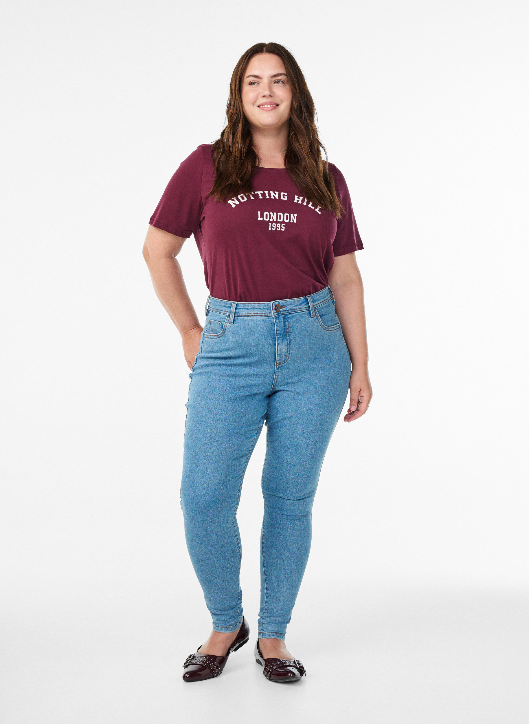 Jeans met super slanke pasvorm, Blauw, Model