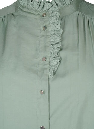 Robe chemise en viscose avec volants, Green Bay, Packshot image number 2