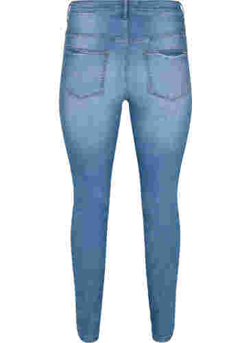 Emily jeans met slanke pasvorm en normale taille, Blue denim, Packshot image number 1