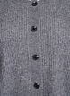 Vest van ribtricot met knopen, Grijs, Packshot image number 2