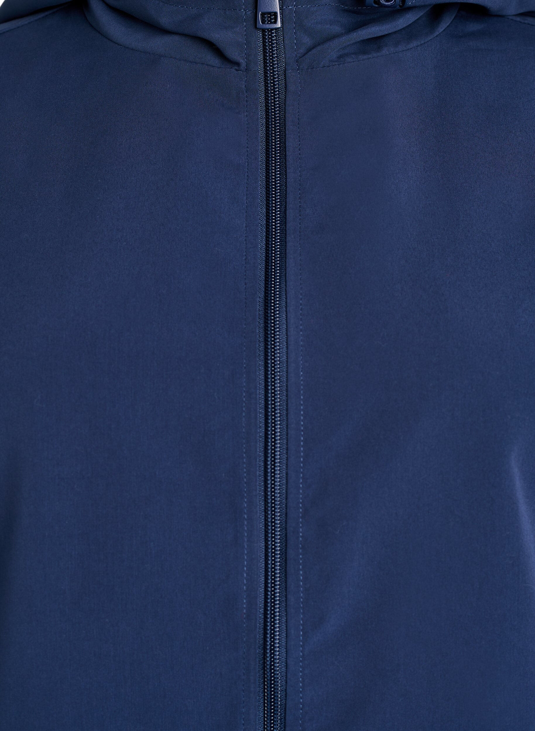 ZizziVeste l&eacute;g&egrave;re avec capuche et fermeture &eacute;clair, Bleu, Packshot image number 2