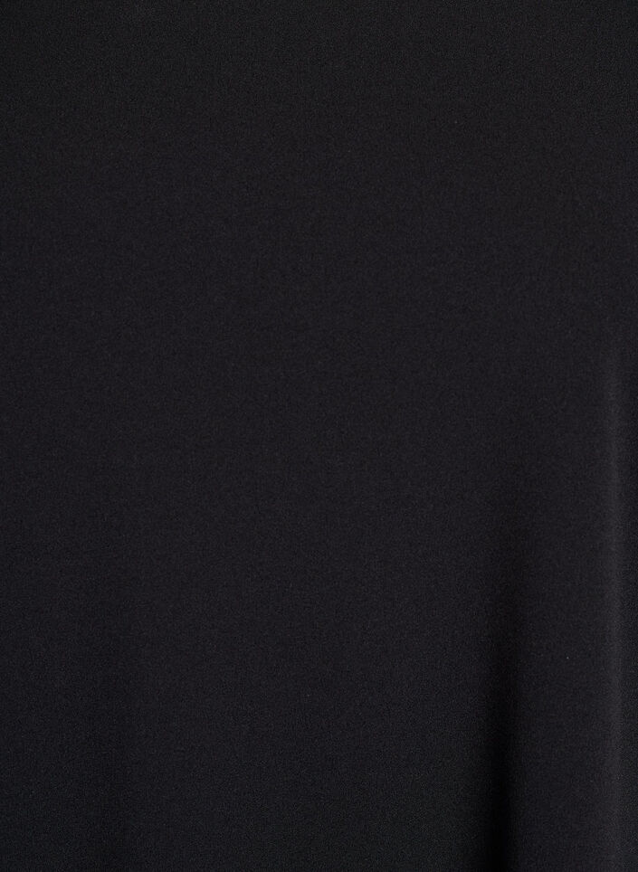 FLASH - Robe courte évasée à manches 3/4, Noir, Packshot image number 2