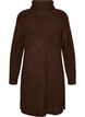Robe en maille &agrave; col roul&eacute;, Marron, Packshot image number 0