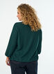 Blouse met textuur en 3/4 mouwen, Groen, Model image number 2