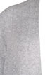 Lang gebreid vest met zakken, Light Grey Melange, Packshot image number 2