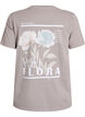 T-shirt en coton avec imprim&eacute; devant et dos, Gris clair, Packshot image number 1