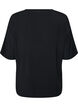 Nacht T-shirt met contrasterende band, Zwart, Packshot image number 1