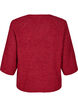 Pull c&ocirc;tel&eacute; &agrave; manches 3/4, Rouge, Packshot image number 1