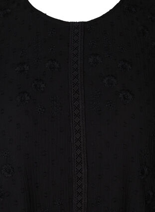 Robe trapèze à manches longues, Black, Packshot image number 2