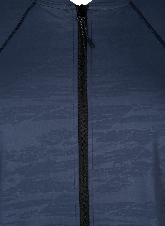  Chemisier d'entraînement avec fermeture éclair, Mood Indigo, Packshot image number 2