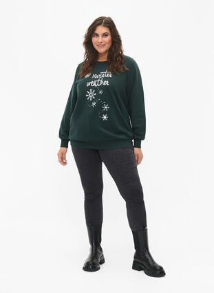 Kerst sweatshirt, Scarab SWEATER, Model image number 2