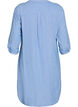 Chemise longue en lin et viscose, Bleu, Packshot image number 1