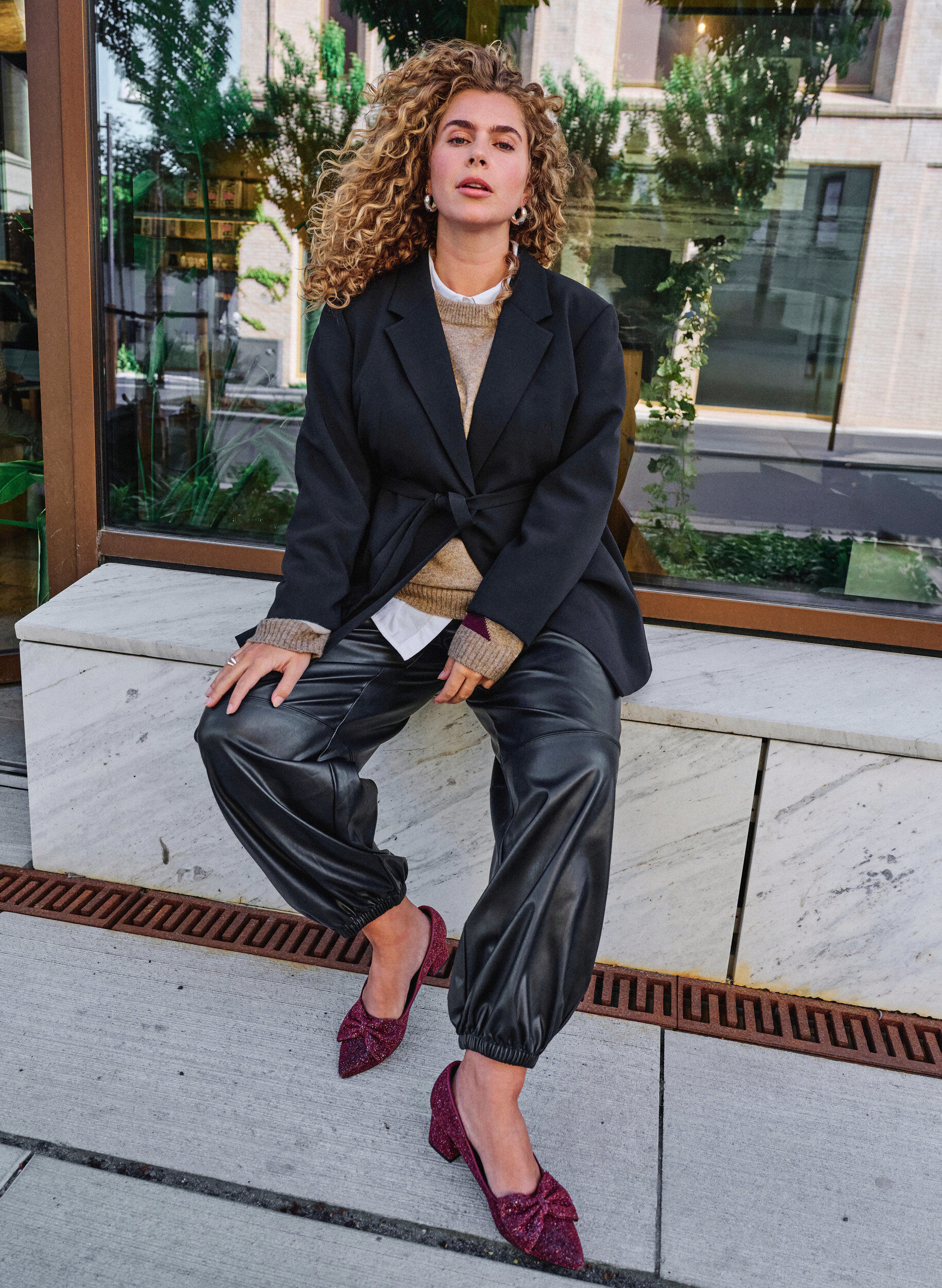 Ballonbroek in imitatieleer