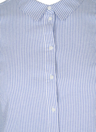 Chemise à manches longues en coton, Blue Striped, Packshot image number 2