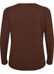 Basic jerseyblouse met lange mouwen, Bruin, Packshot image number 1