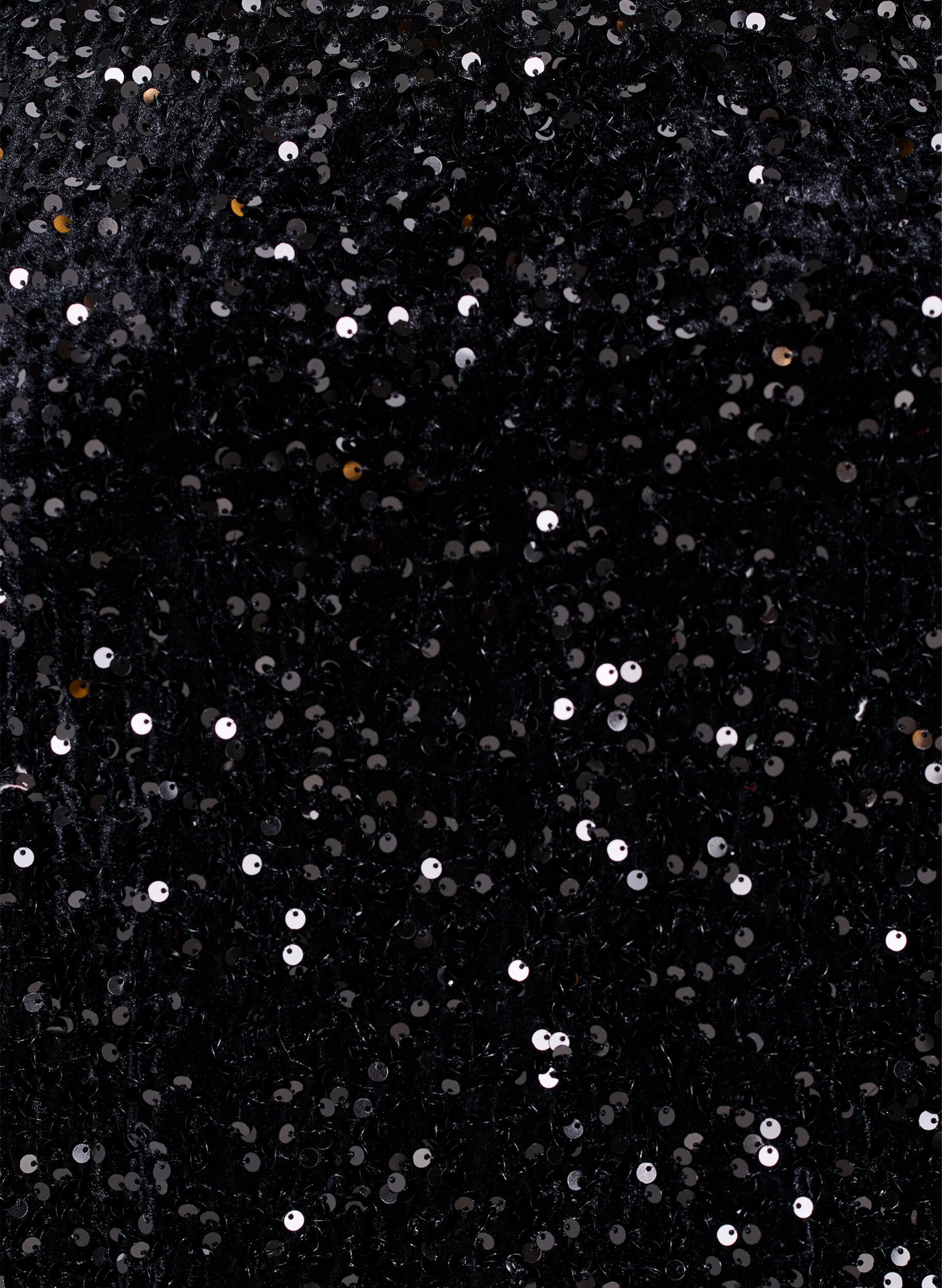 ZizziBlouse met lange mouwen en pailletten, Zwart, Packshot image number 2