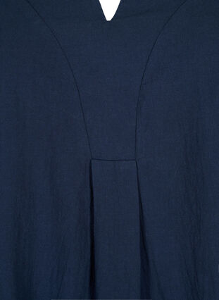 FLASH - Blouse en coton à manches mi-longues, Navy Blazer, Packshot image number 2