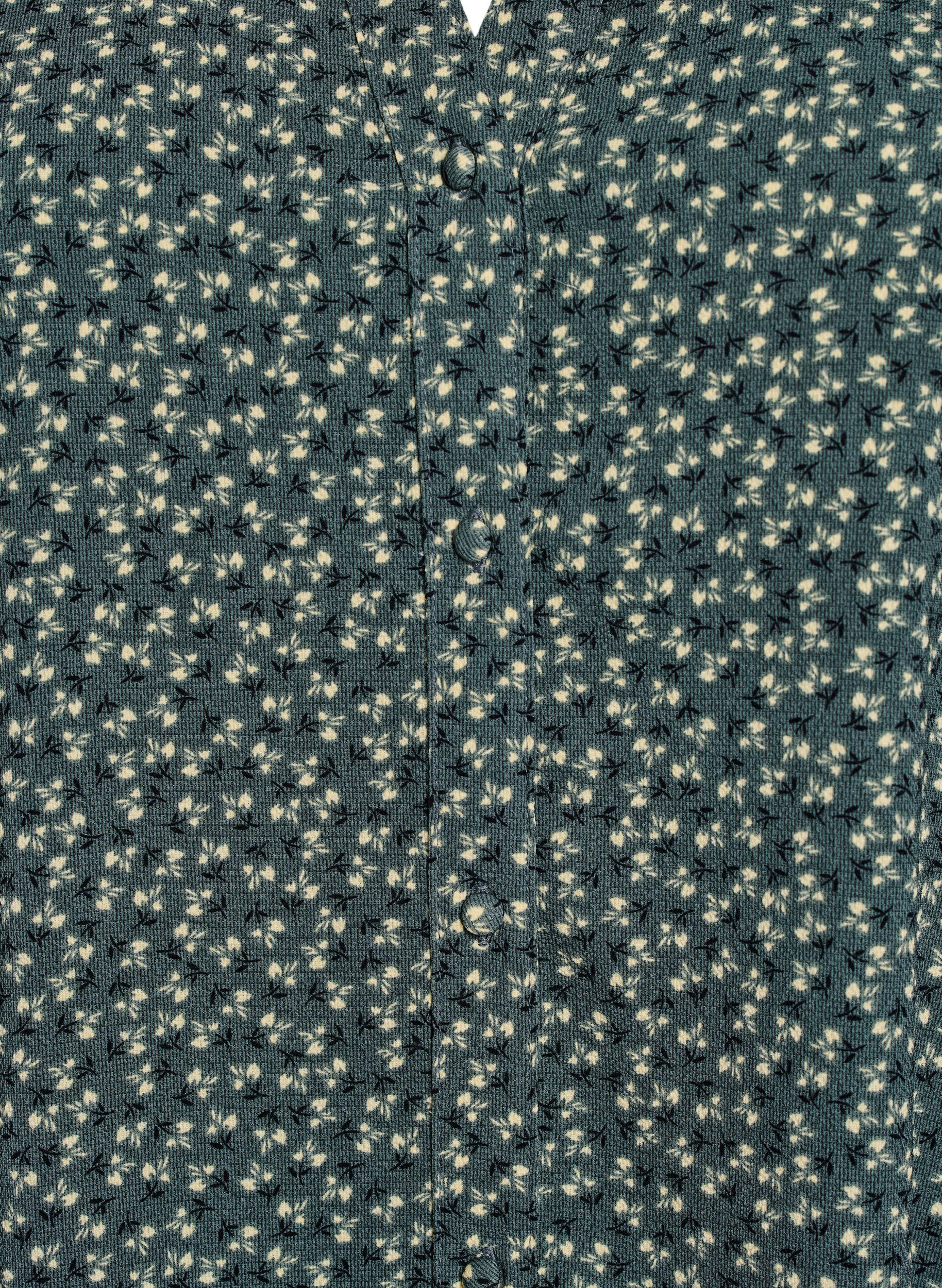 Zizzi Robe midi de forme A avec manches courtes, Vert fonc&eacute;, Packshot image number 2