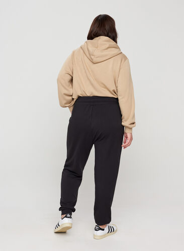 Pantalon de jogging avec poches et cordon de serrage, Black, Model image number 1