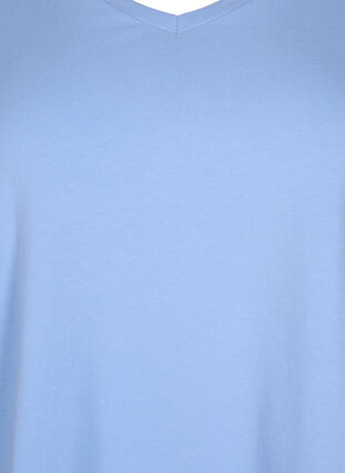 T-shirt en coton uni basique, Serenity, Packshot image number 2