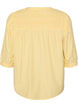 Blouse met smock en 3/4 mouwen, Geel, Packshot image number 1