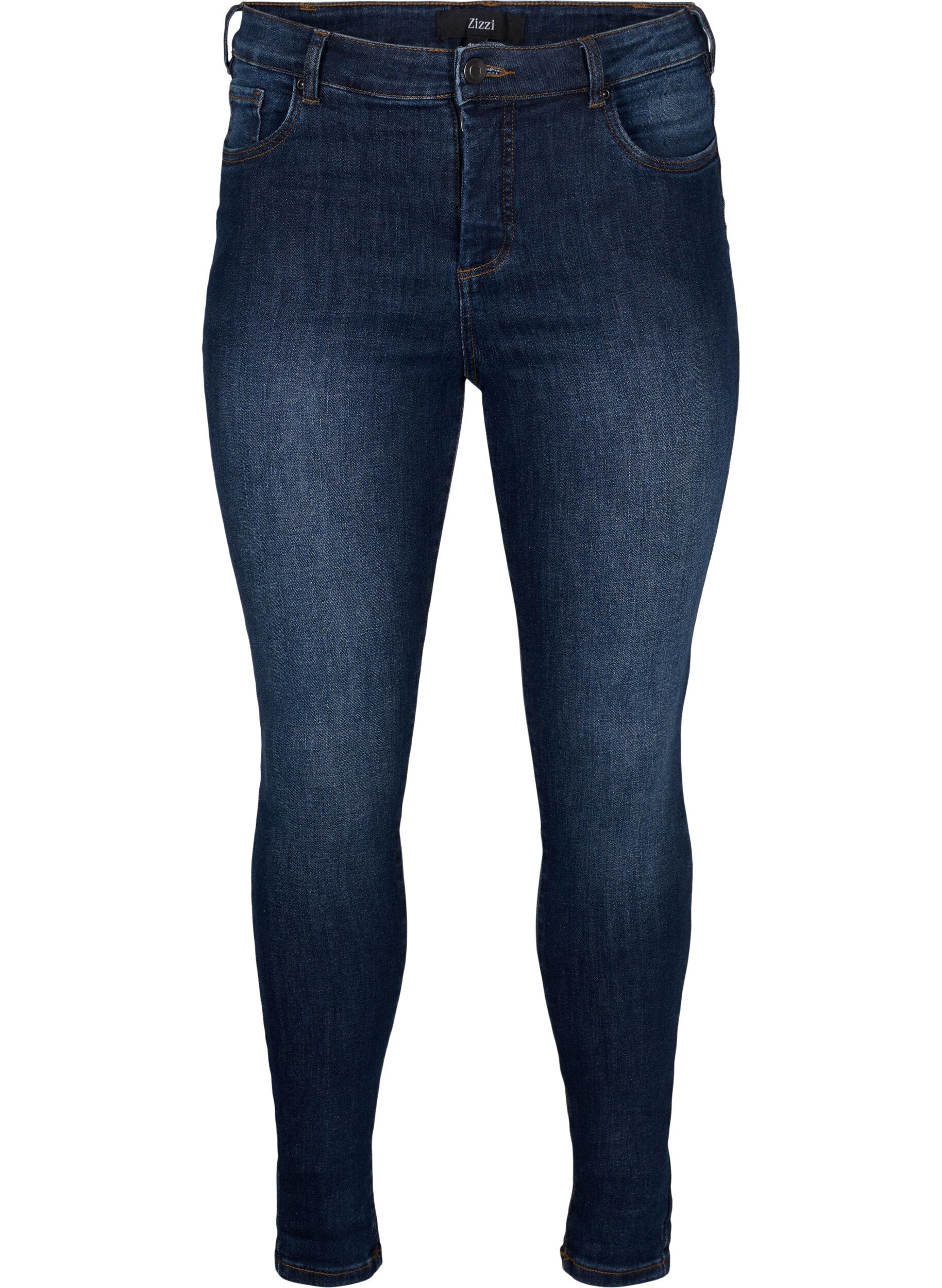 Zizzi Jean super slim &agrave; taille haute, Dark Blue, Packshot image number 0