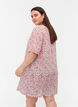 Tuniek van viscose met print en korte mouwen, Pink Ditsy AOP, Model image number 1