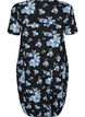 Robe en coton &agrave; manches courtes avec imprim&eacute;, Noir, Packshot image number 1