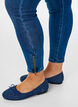 Cropped Amy jeans met rits, Blauw, Model image number 2