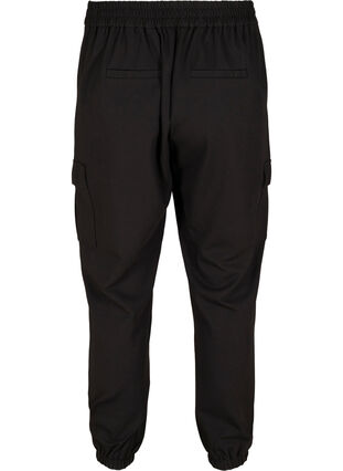 Pantalon cargo avec grandes poches, Black, Packshot image number 1