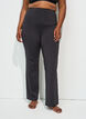 Uitlopende trainingsbroek met hoge taille, Zwart, Model image number 0