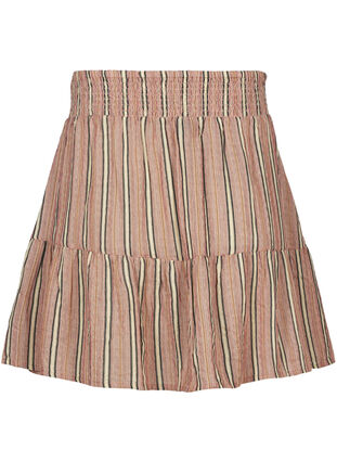 Jupe courte à rayures, Rose Smoke stripe, Packshot image number 1