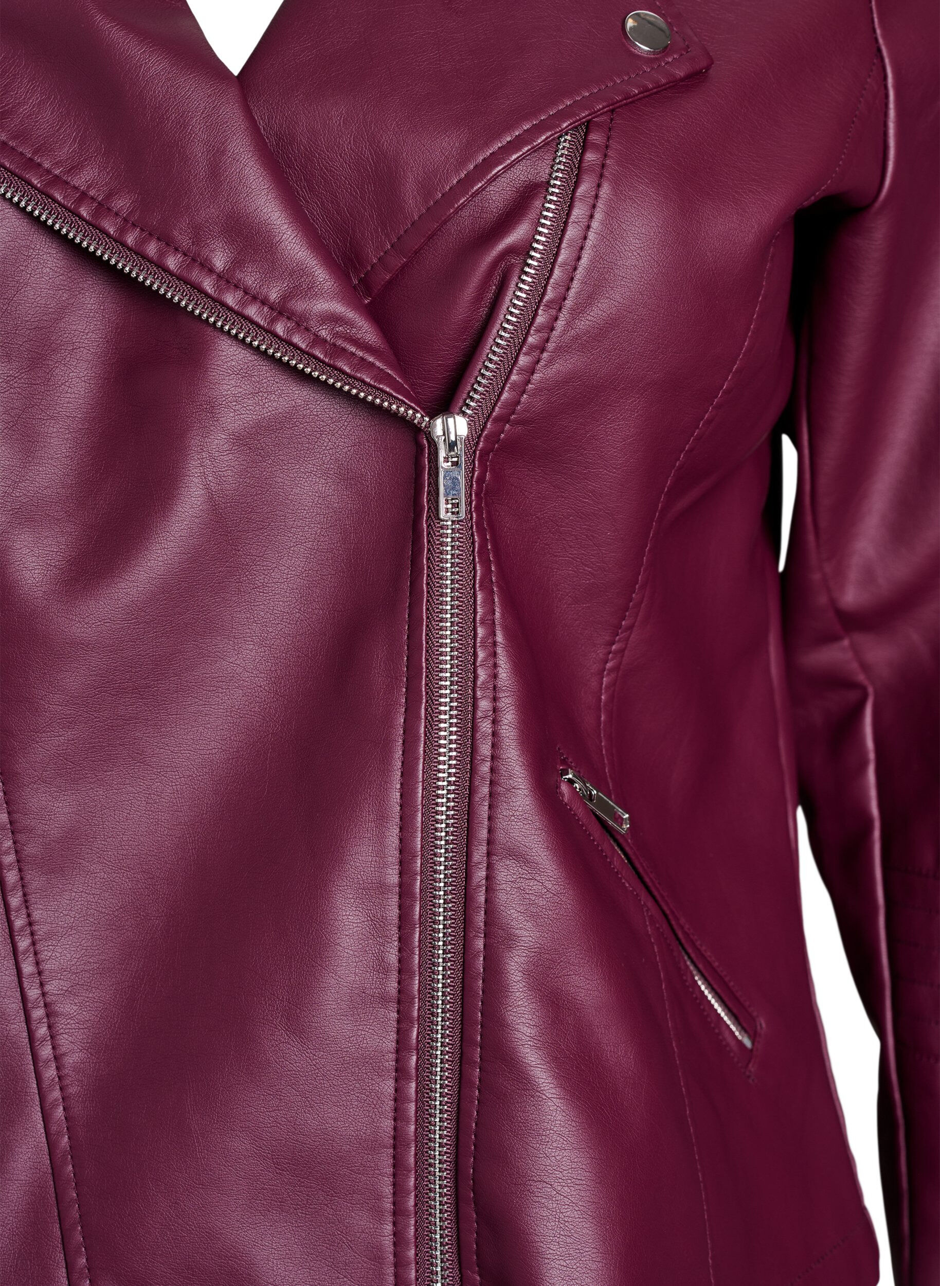 ZizziPerfecto en similicuir, Bordeaux fonc&eacute;, Packshot image number 2