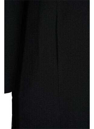 Manteau long avec fermeture à boutons, Black, Packshot image number 3