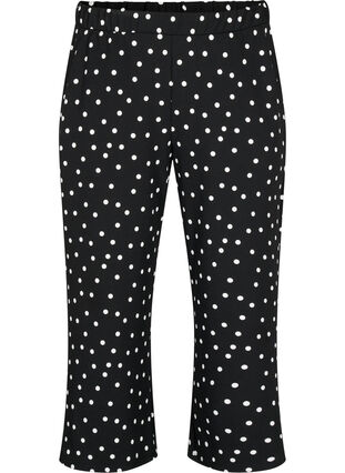 Pantalon ample avec longueur 7/8, Black Dot, Packshot image number 0