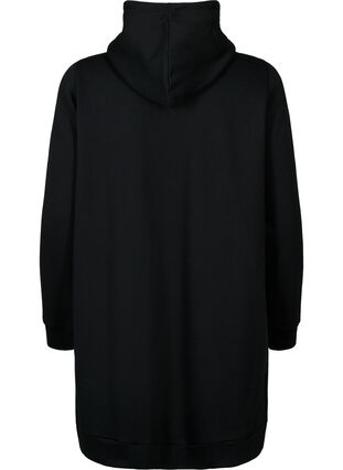 Robe pull de style sportif avec capuche, Black/Grey, Packshot image number 1