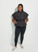 Puffer gilet met verstelbare taille, Zwart, Model image number 1