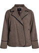 Veste teddy avec d&eacute;tails contrastants, Marron, Packshot image number 0