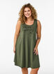 Mouwloze A-lijn jurk, Groen, Model image number 0