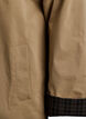 Veste mi-longue avec col en velours c&ocirc;tel&eacute;, Beige, Packshot image number 3