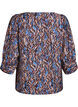 Blouse avec col en V et manches 3/4, Bleu, Packshot image number 1
