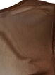 Top en maille avec manches courtes et col rond, Marron, Packshot image number 2