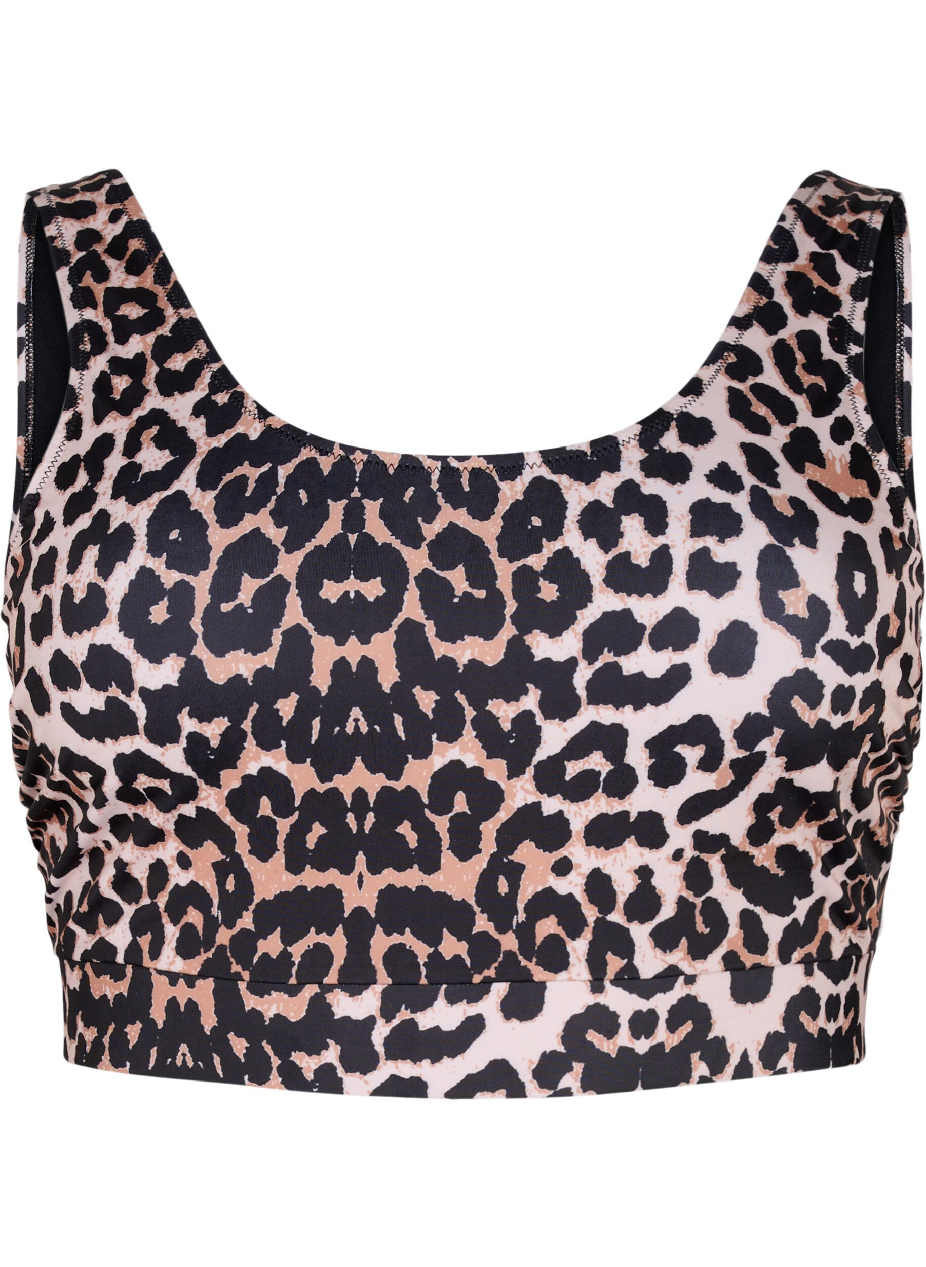 ZizziBikinitop met print en ronde hals, Leo, Packshot image number 0